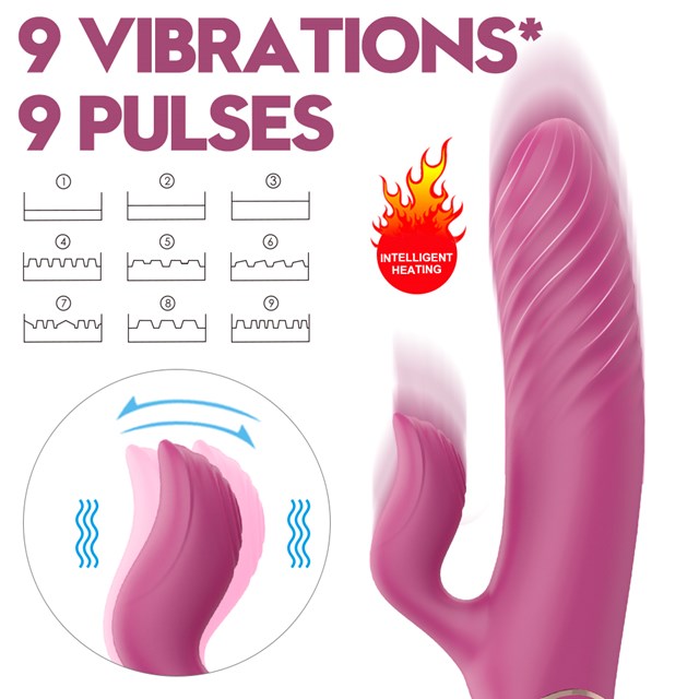 Rechargeable Premium Thrusting & Vibrating Rabbit