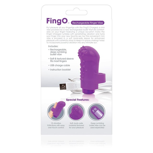 FingO Purple - Rechargeable Mini Vibrator
