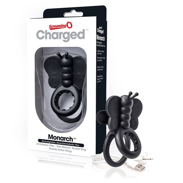 Charged Monarch Wearable Butterfly Black Vibe