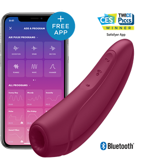 Curvy 1+ Lufttrykkvibrator Med App