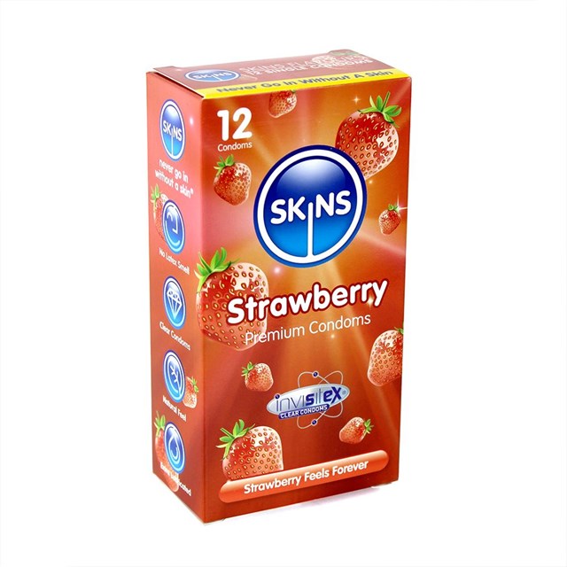 Kondomer med Jordbærsmak 12-pack