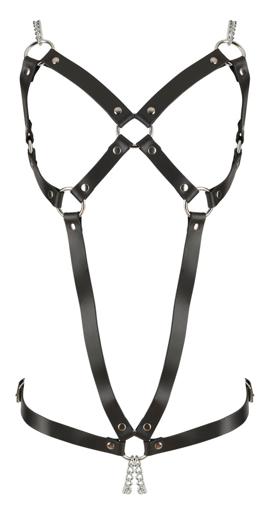 Lær Harness med Kjede S-L
