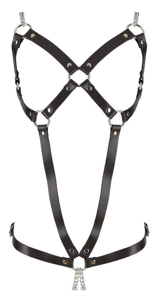 Lær Harness med Kjede S-L