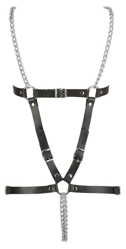 Lær Harness med Kjede S-L