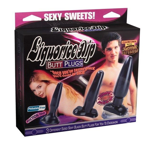 Liquorice Dip Butt Plugs Set