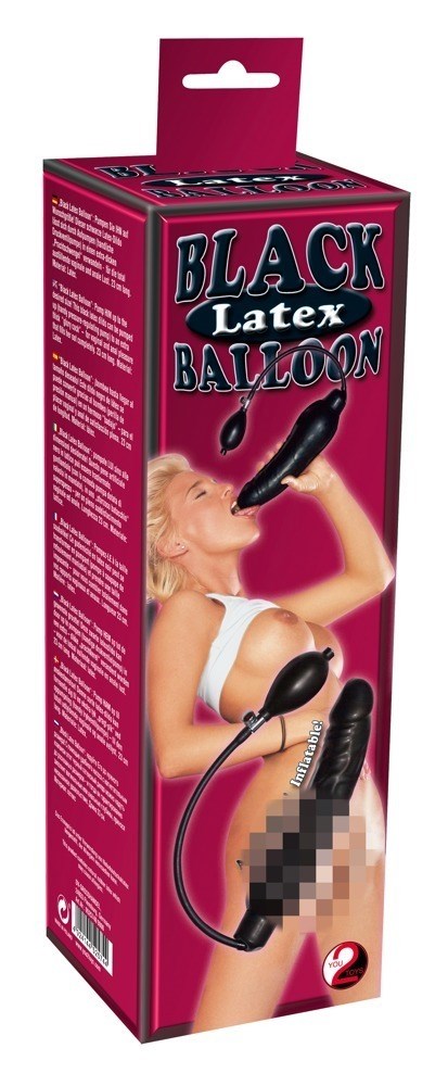 Black Latex Balloon - Large