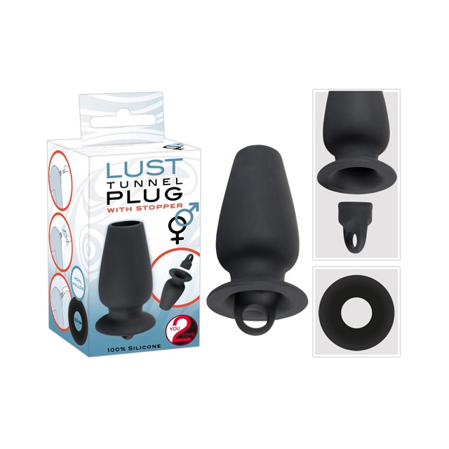 Lust Tunnel Plug with Stopper