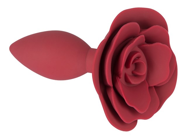 Rose Silicone Butt Plug - 10 CM