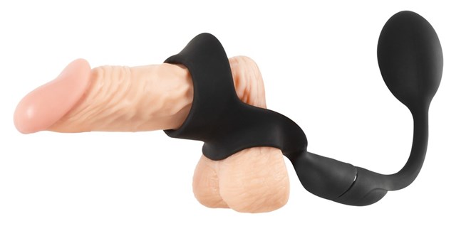 Cock Ring with Remote Contolled Butt Plug