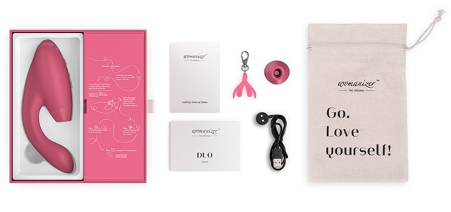 Duo Light-Pink - Vibrator for Klitoris og G-punktet