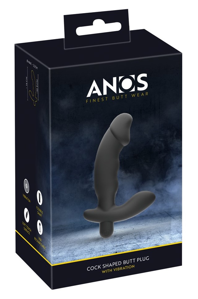 Vibrerende Penisformet Analplugg