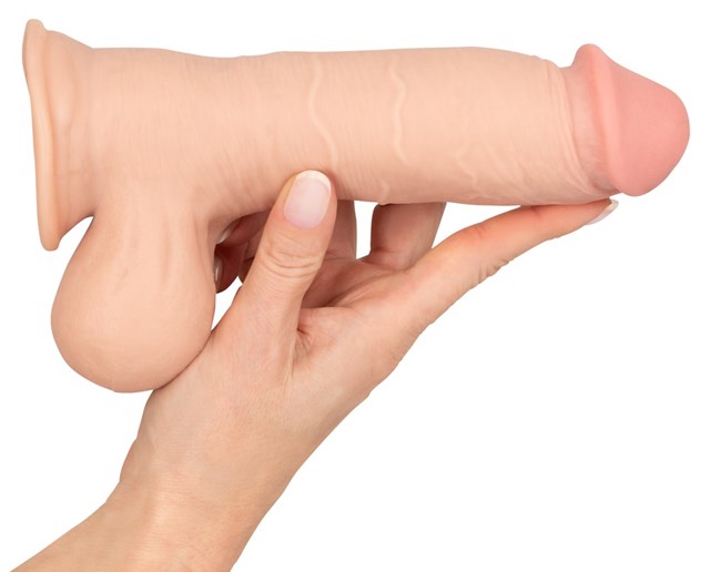 Dildo with movable Skin 19.9 cm