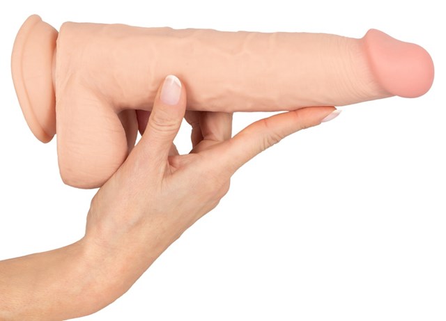 Dildo with movable Skin 24.7 cm