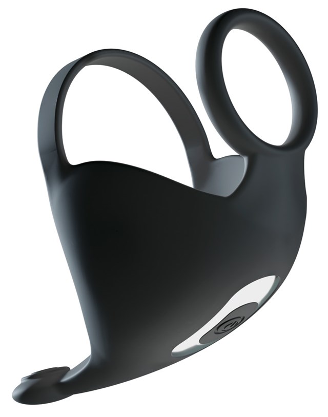 Cock ring with RC ball massager