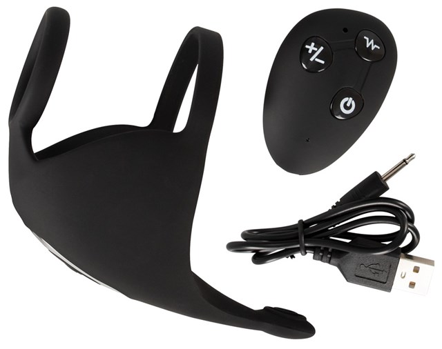 Cock ring with RC ball massager