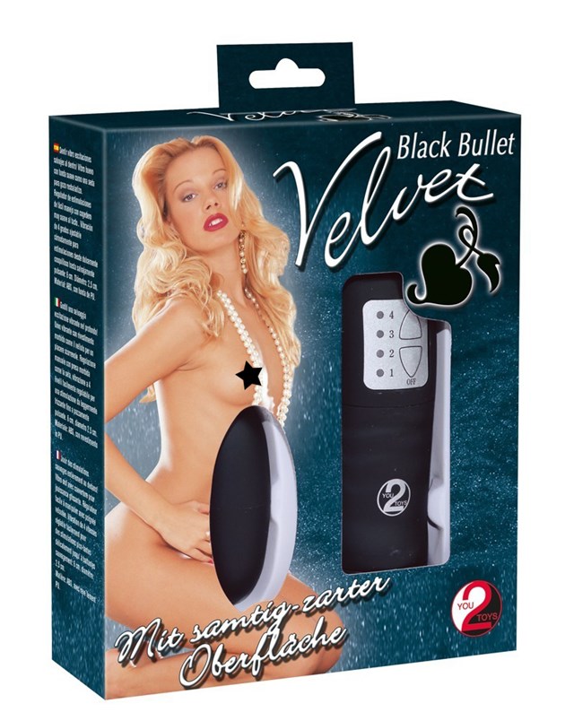Velvet Pill Bullet - Black