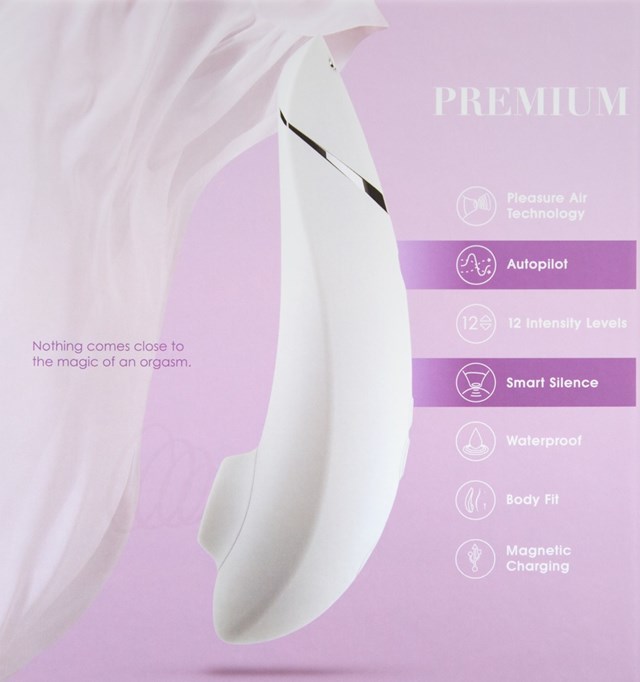 Womanizer Premium Klitorisstimulator - White/Chrome