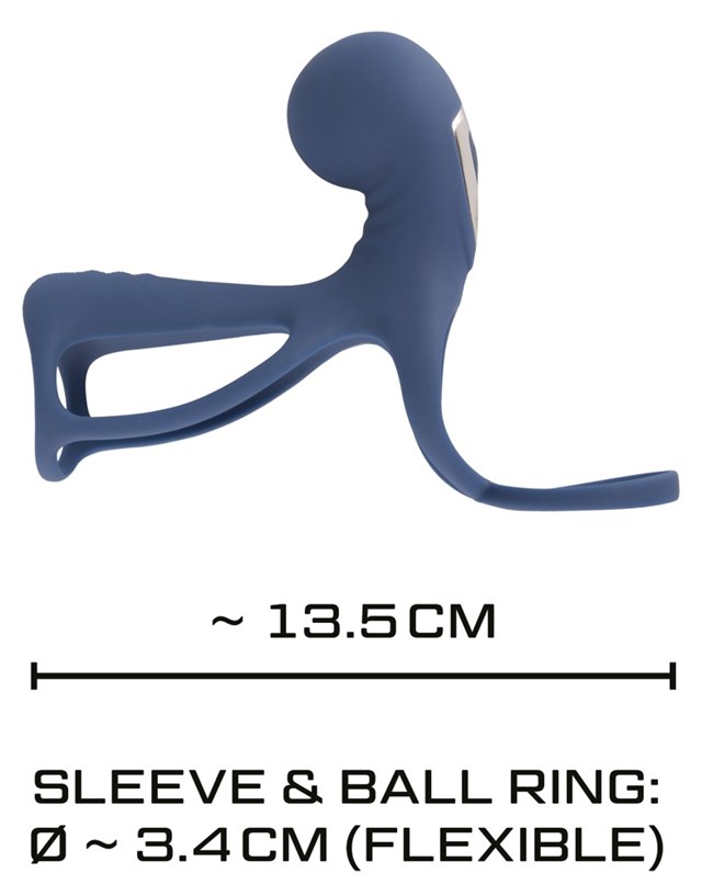 Vibrating Cock Sleeve with Ball Ring