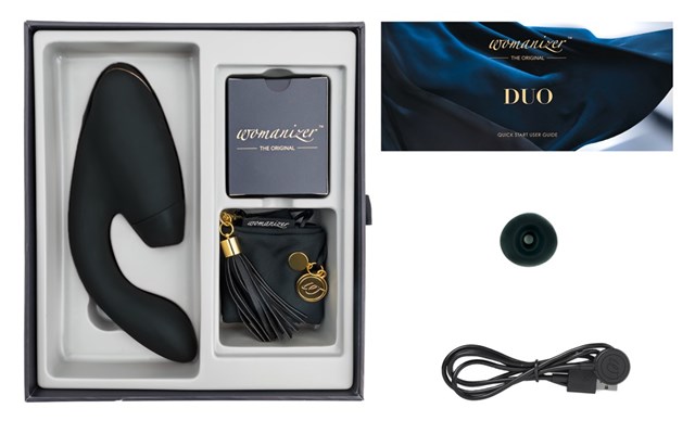 Duo Black - Vibrator for Klitoris og G-punktet