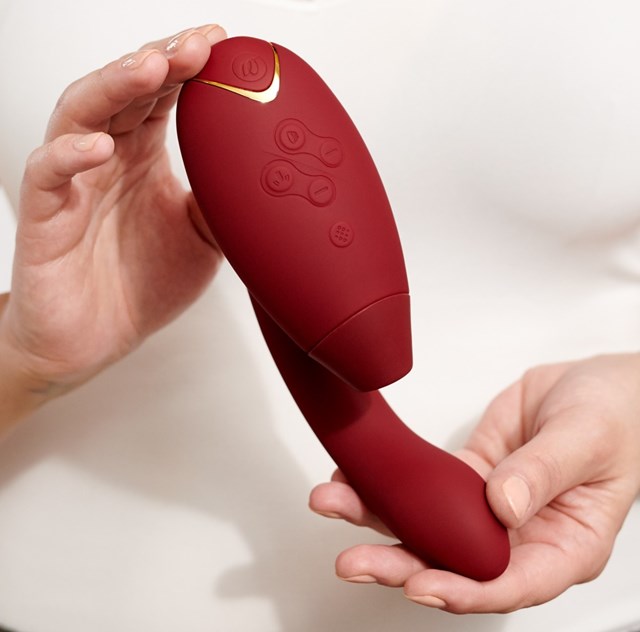 Duo Red - Vibrator for Klitoris og G-punktet