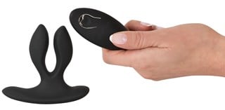 Vibrating Expander Butt Plug - Black