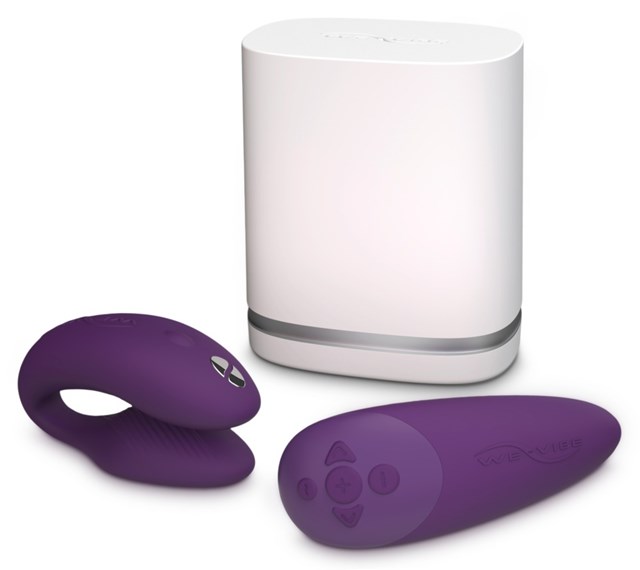 Chorus Purple - Parvibrator med trykkfølsom fjernkontroll
