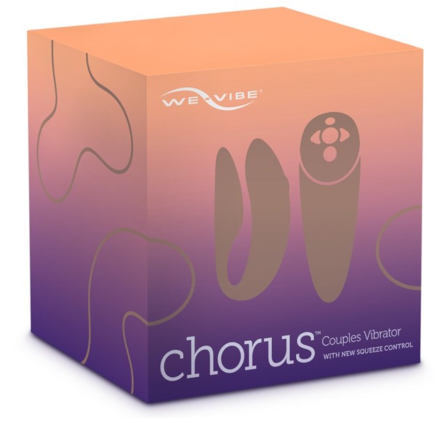 Chorus Purple - Parvibrator med trykkfølsom fjernkontroll