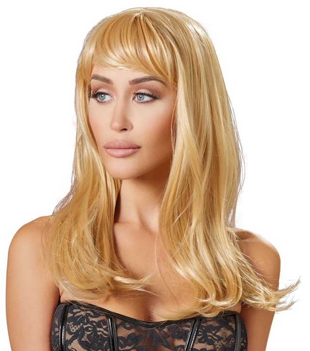 Blond Parykk med Lugg