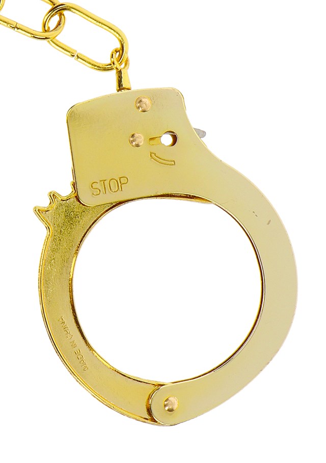METAL HANDCUFFS - GOLD