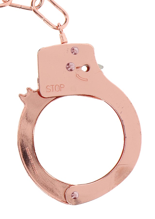 METAL HANDCUFFS - ROSE GOLD