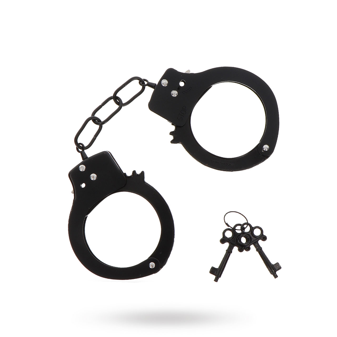 METAL HANDCUFFS - BLACK