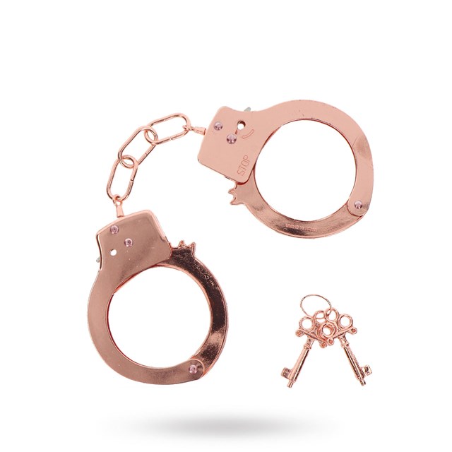 METAL HANDCUFFS - ROSE GOLD