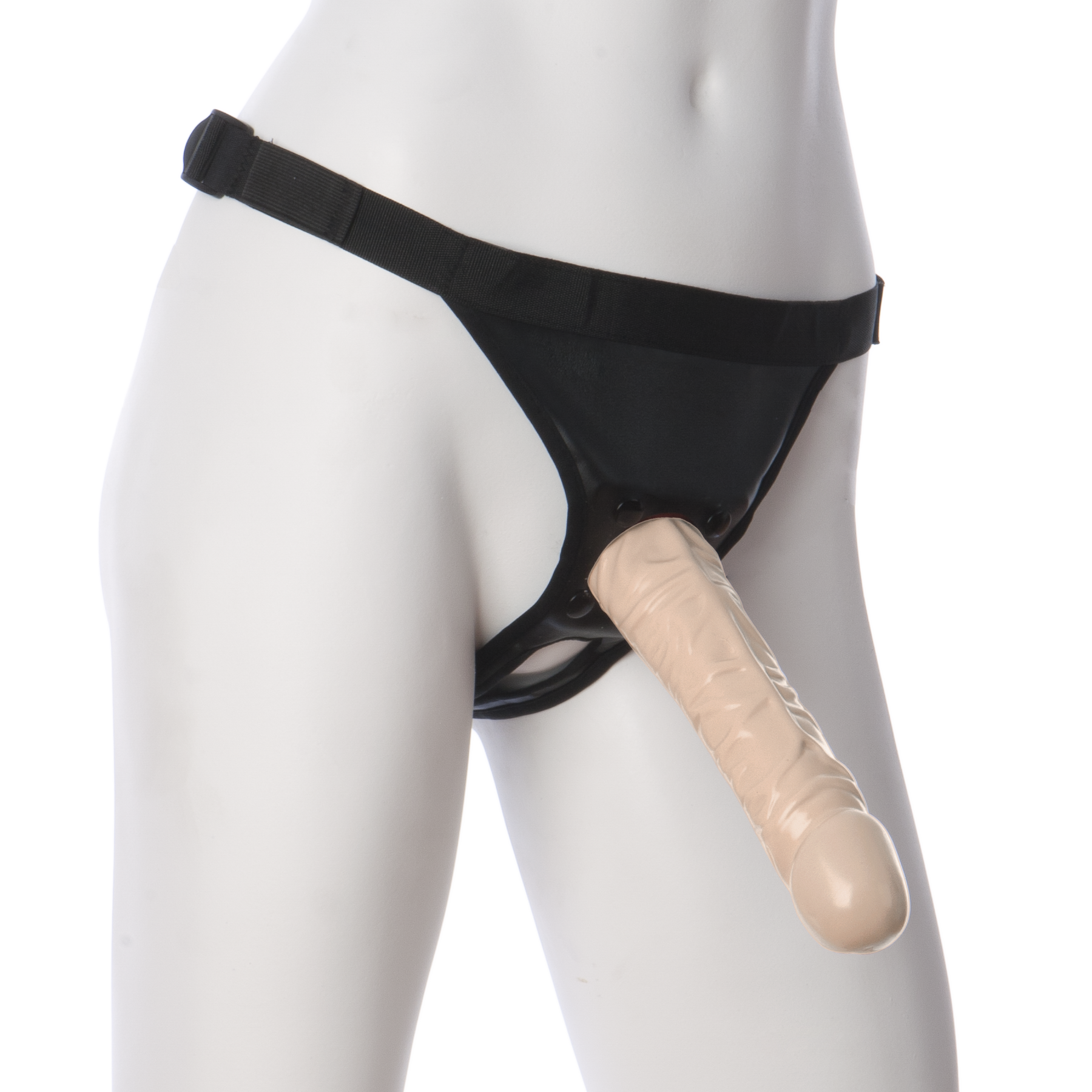 Vac-U-Lock 20cm Klassisk Dildo med Ultra Harness