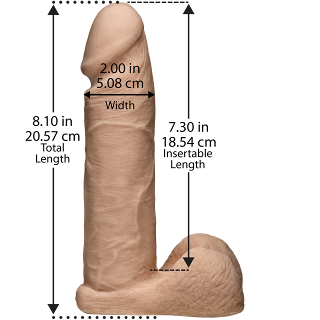 Vac-U-Lock 21cm Dildo and Ultra Harness
