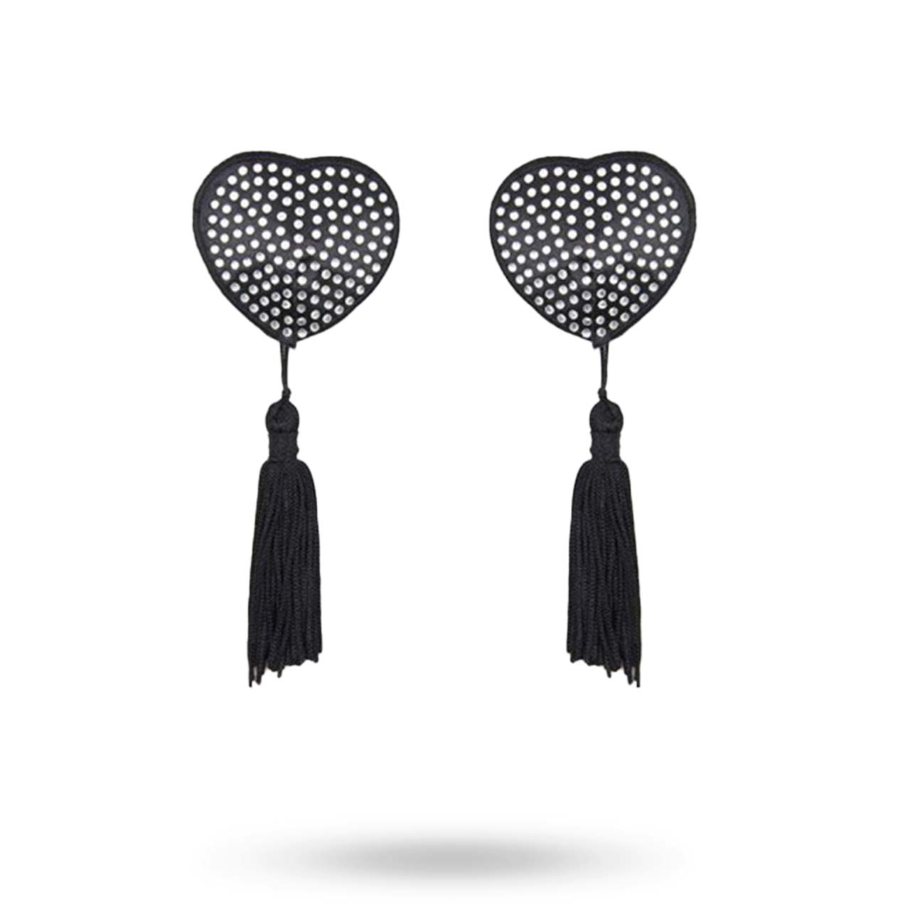 TOYZ4LOVERS Heart Shine Nipples Tassels Black