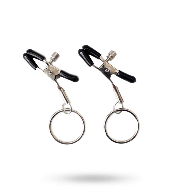 Fetish Addict Nipple Clamp med ring