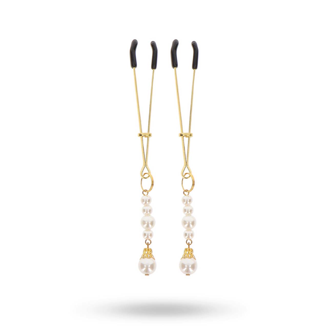 Taboom Tweezers Clamps With Pearls Gold
