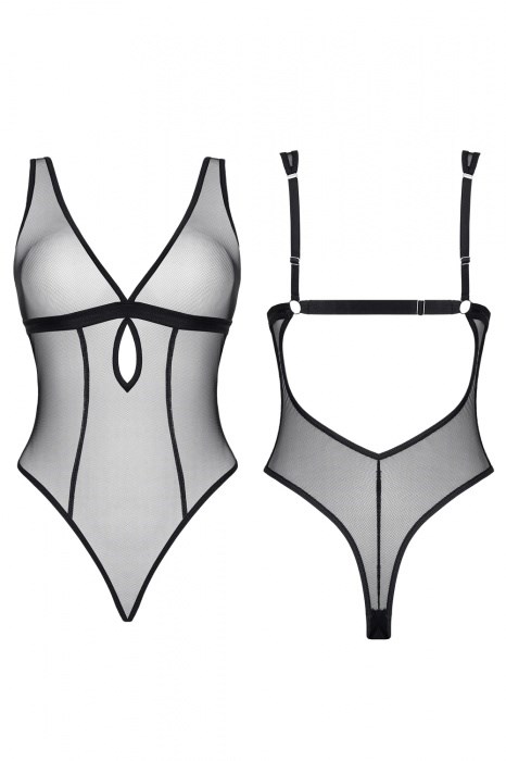 MIREIA - Gjennomsiktig Svart Body