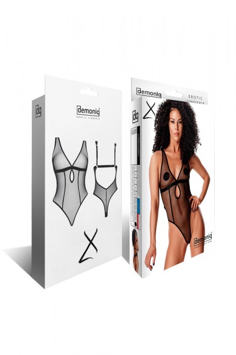 MIREIA - Gjennomsiktig Svart Body