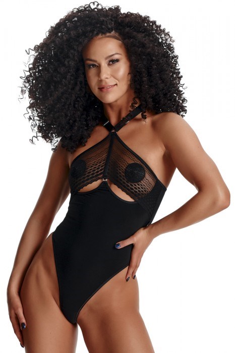 TRINI - Halterneck svart body