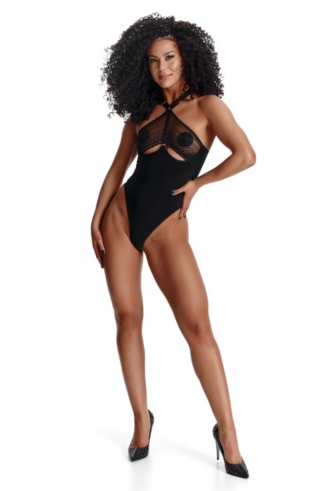 TRINI - Halterneck svart body