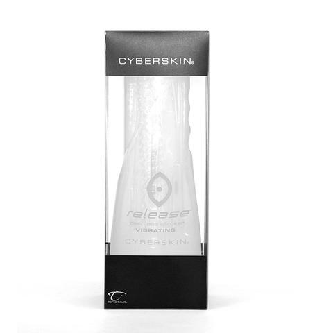 CyberSkin Release Vibrating Ass Stroker Clear