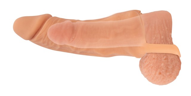 2-in-1 Extension And Masturbator 18,5cm