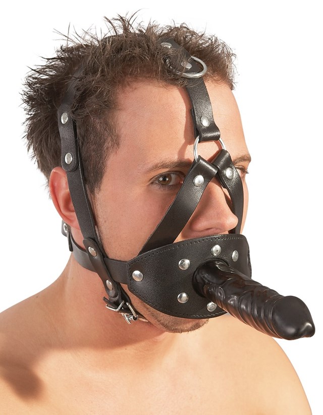 Head Harness with dildo and gag