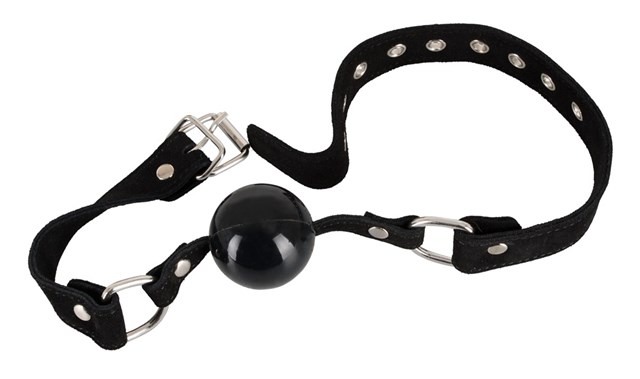 Lær & Silikon Gag