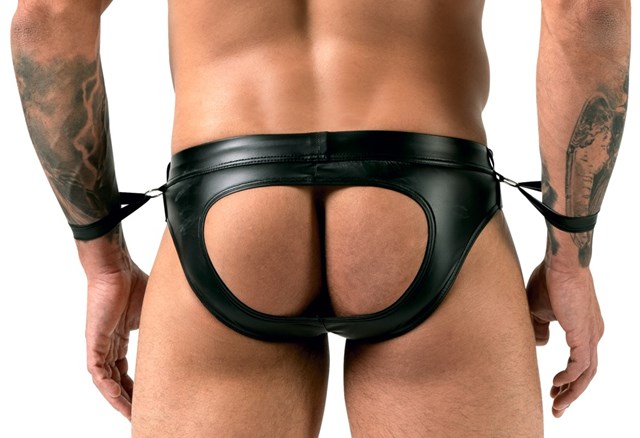 Men's Bondage Jock Briefs - Black