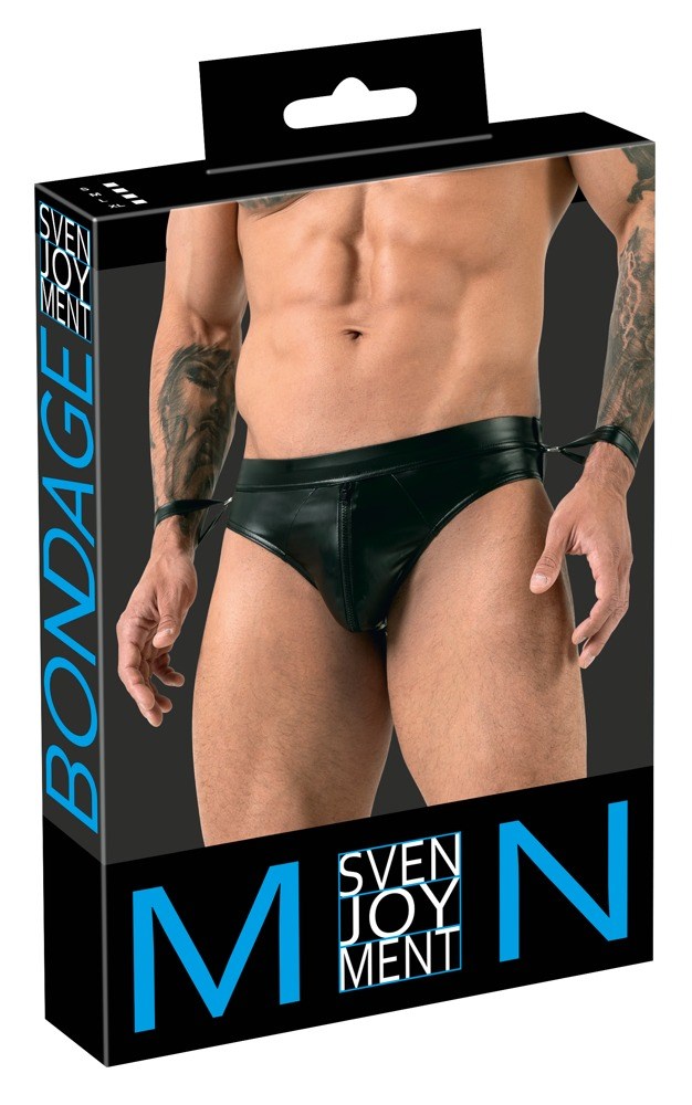 Men's Bondage Jock Briefs - Black