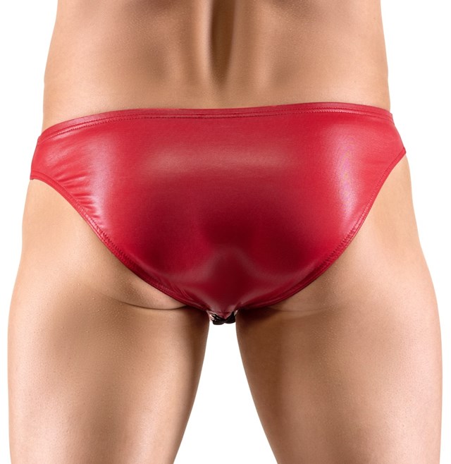 Svenjoyment Briefs - Truse med snøring - Rød