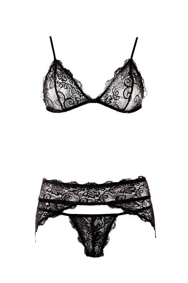 Lace Suspender Set
