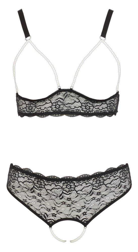 PLUSSIZE LACE BRA & PANTY SET